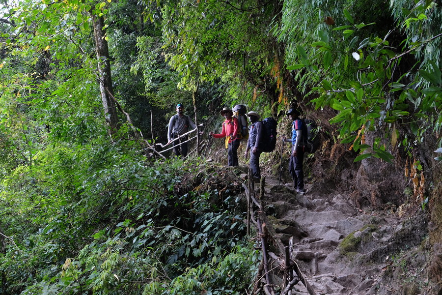 The trail on the first day