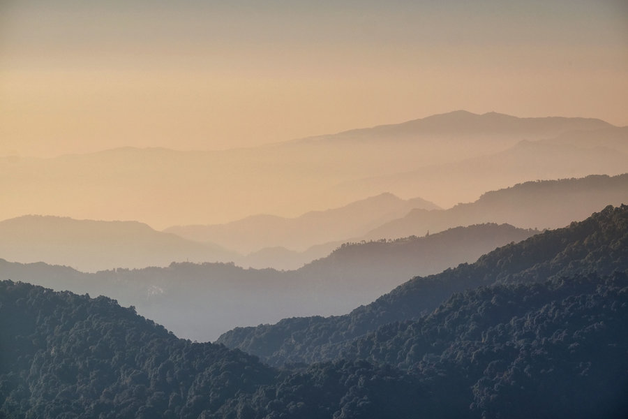 Endless valleys towards Yuksom